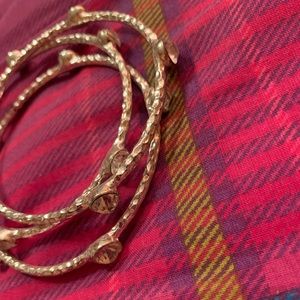 3 brackets with diamonds